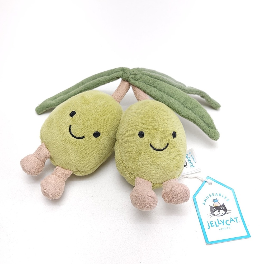 Jellycat AMUSEABLES OLIVES  RETIRED Plush Olive Stuffed Toy Stuffie‎